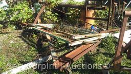 Lot of Various Scrap Metal, Homemade Support Stands