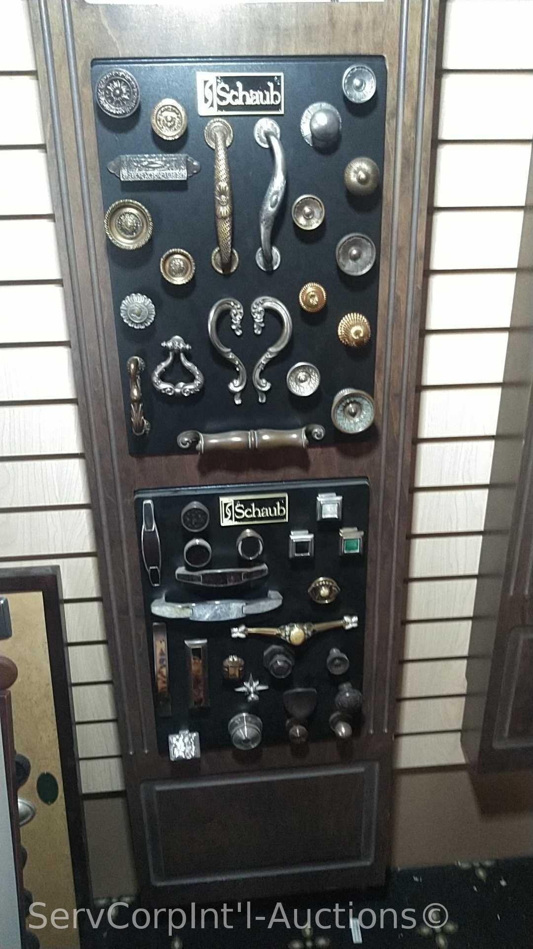 Lot of Various Displays with Door Locks, Door Knobs, Cabinet Knobs, Light Switches, LED Lighting,