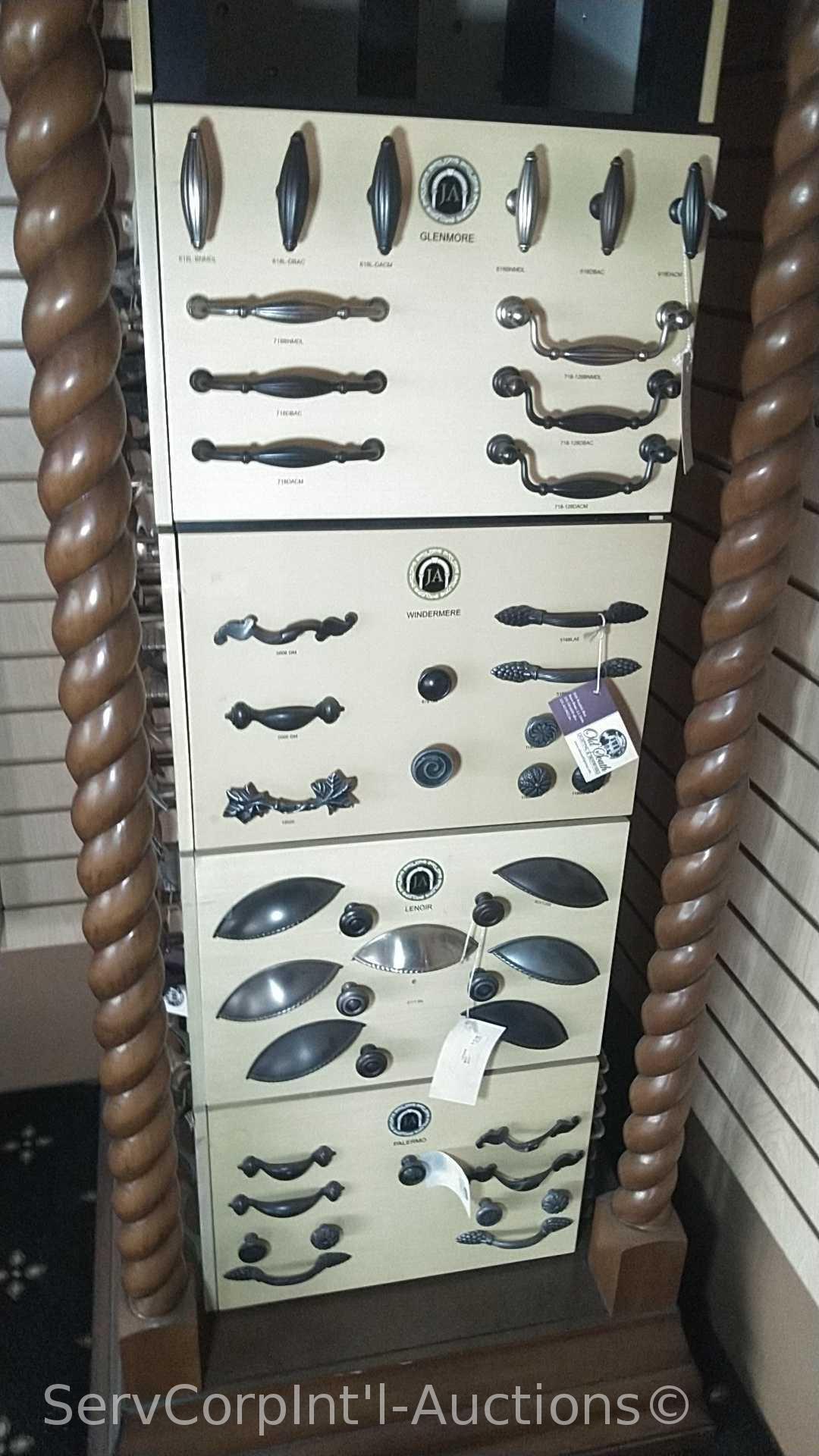 Lot of Various Displays with Door Locks, Door Knobs, Cabinet Knobs, Light Switches, LED Lighting,