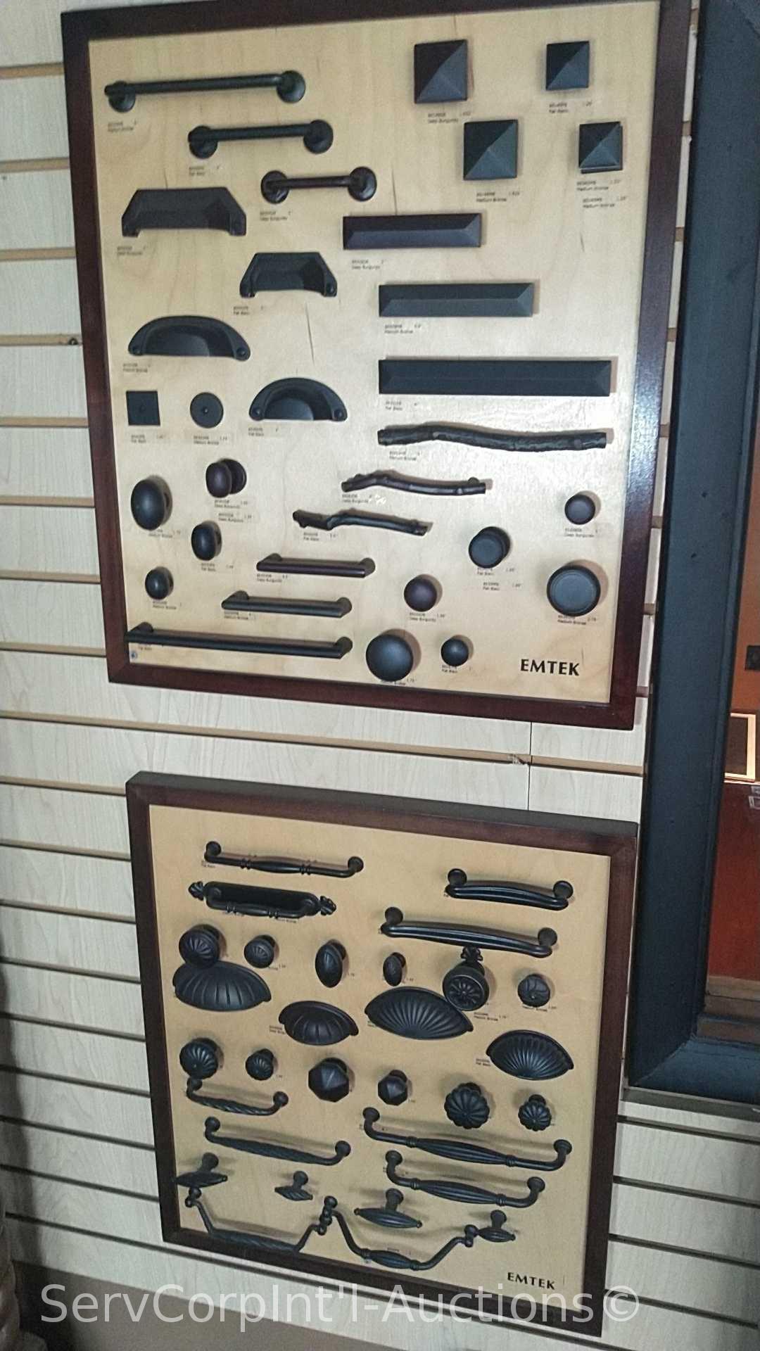 Lot of Various Displays with Door Locks, Door Knobs, Cabinet Knobs, Light Switches, LED Lighting,