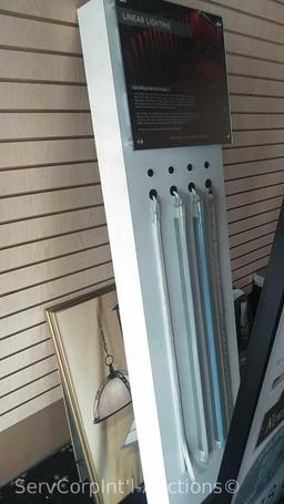 Lot of Various Displays with Door Locks, Door Knobs, Cabinet Knobs, Light Switches, LED Lighting,