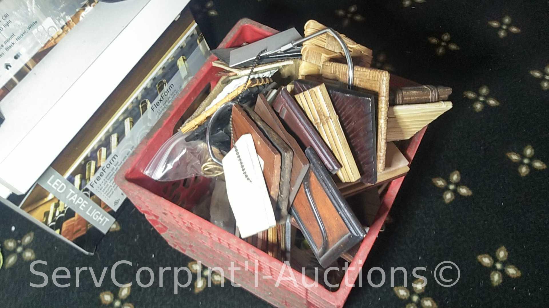 Lot of Various Displays with Door Locks, Door Knobs, Cabinet Knobs, Light Switches, LED Lighting,