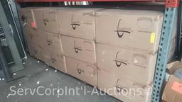 Lot Under Pallet Rack of Approximately 30 Cases of Concord Flush Mount Light Fixtures