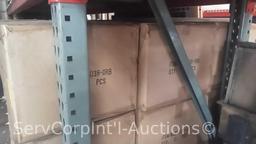 Lot Under Pallet Rack of Approximately 30 Cases of Concord Flush Mount Light Fixtures