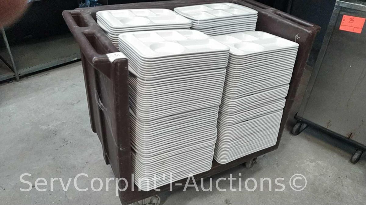 Tray Cart with Food Trays (Seller: STP Sheriff)