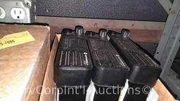 Lot on Shelf of Motorola XPR5350 Digital Mobile Radio Bases (Seller: STP School Board)