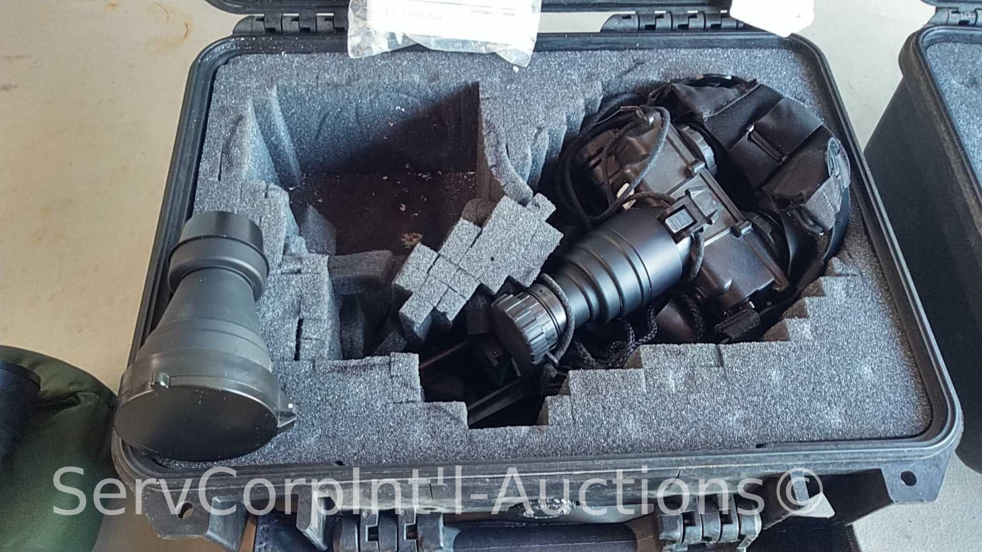 Lot on Shelf of 2 Night Vision Goggles TD-300 (Seller: STP Sheriff)