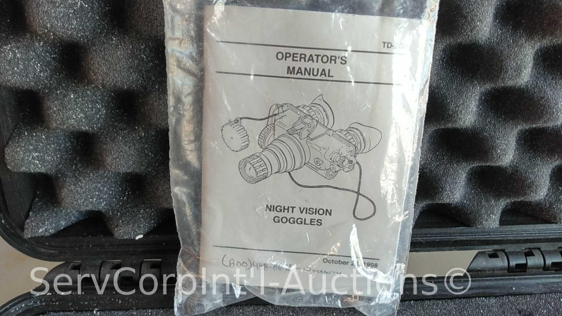 Lot on Shelf of 2 Night Vision Goggles TD-300 (Seller: STP Sheriff)