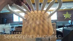 Lot on 2 Pallets of Desk (asset 07602), 2 Chairs (asset 01754, 01877), 2 Glass Covers for