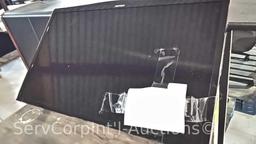 Lot on 2 Pallets of Desk (asset 07602), 2 Chairs (asset 01754, 01877), 2 Glass Covers for