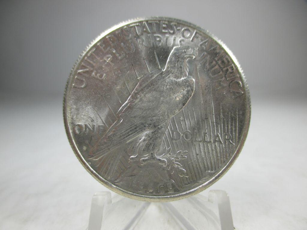 v-47 Gem BU 1923-S Peace Silver Dollar