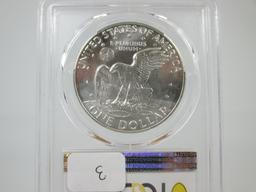 PCGS Graded MS-67 Silver Ike Dollar.