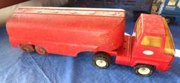 4 Vintage Metal Toy Trucks/Trailers
