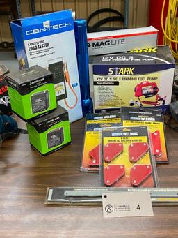 Load Tester, Mag Lite, Magnetic Welding Holders & More