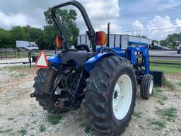 New Holland TN60A w/ M446 Bush Hog Loader