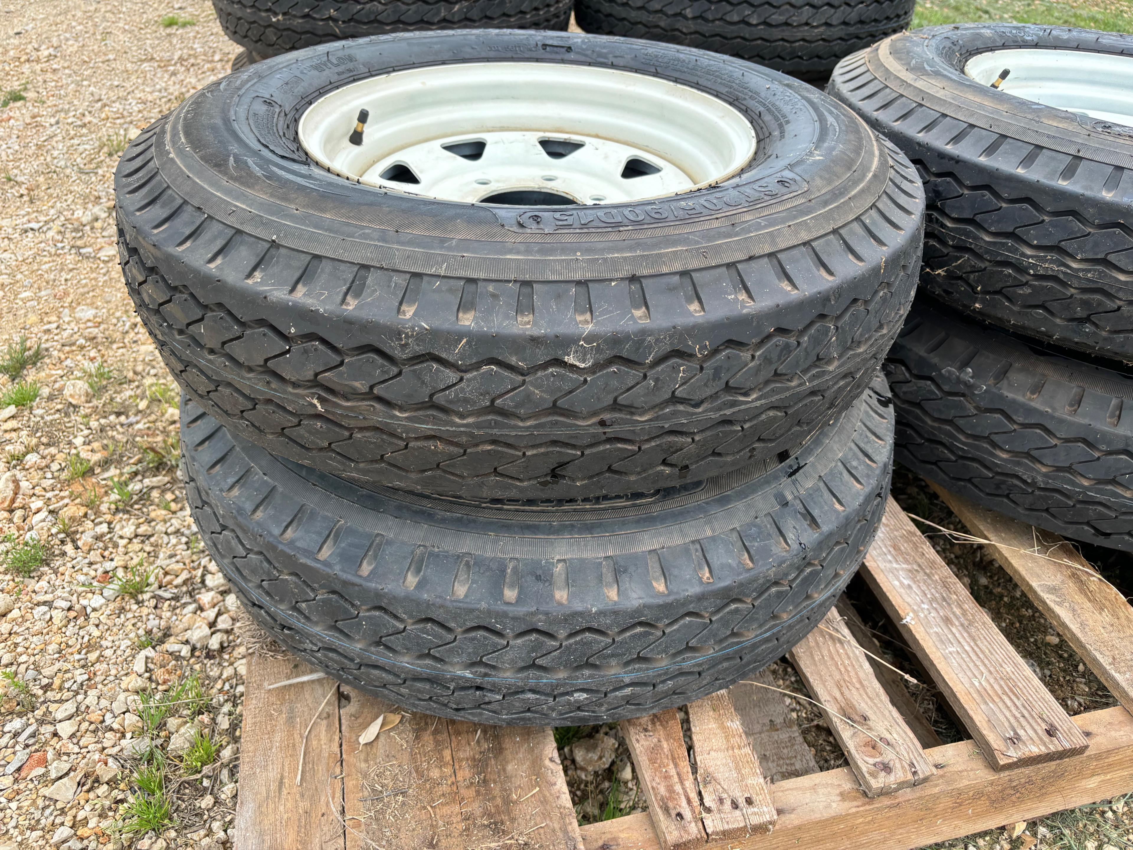 4 New Trailer Tires & Rims