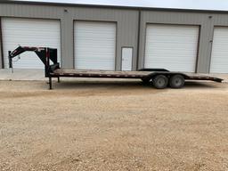 2018 Texas Pride 30' x 8' Flatbed Gooseneck Trailer