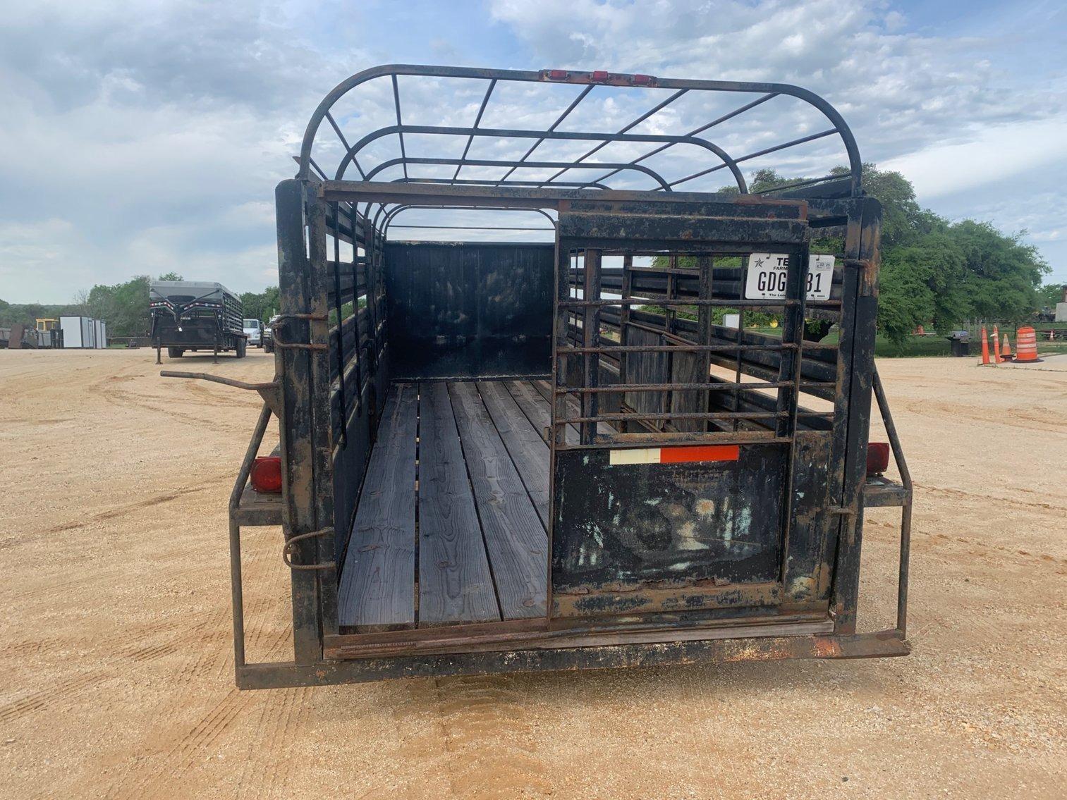 Homemade 20' x 6' Tandem Axle Gooseneck Stock Trailer