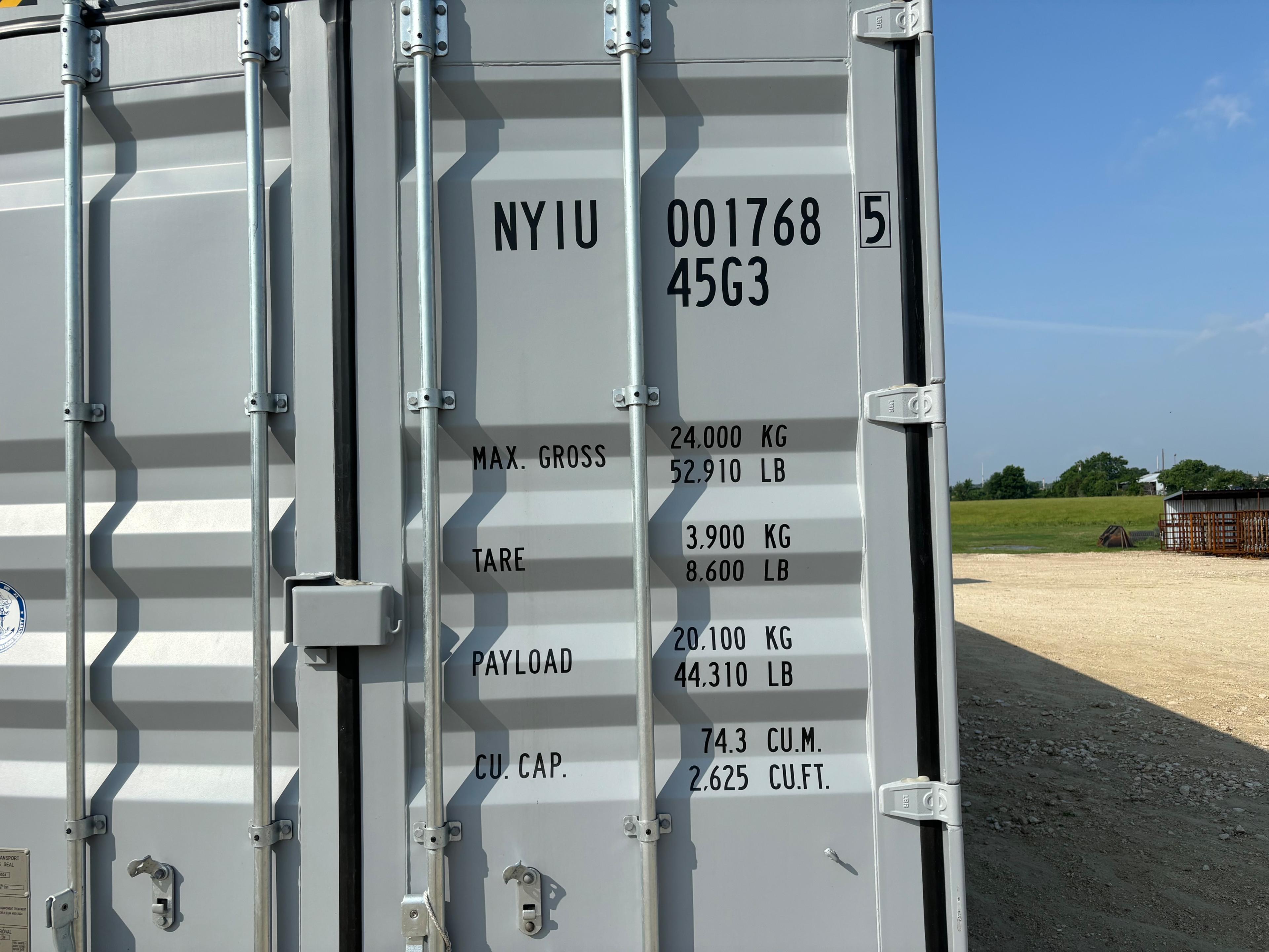 40' High Cube Multi Door Container-1 Tripper