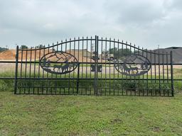 20' Wrought Iron Bi-Parting Gate