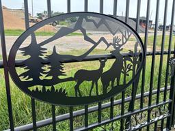 20' Wrought Iron Bi-Parting Gate