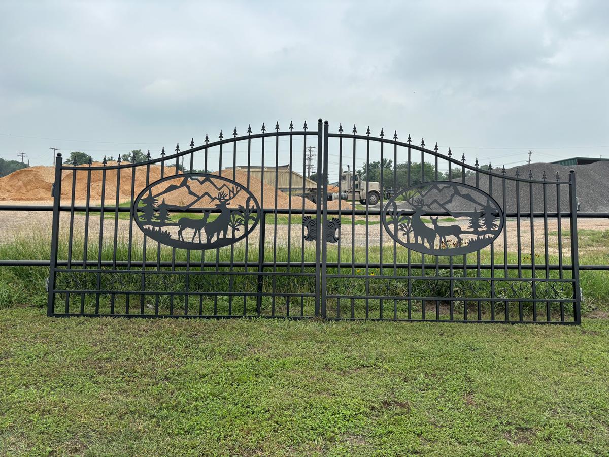 20' Wrought Iron Bi-Parting Gate