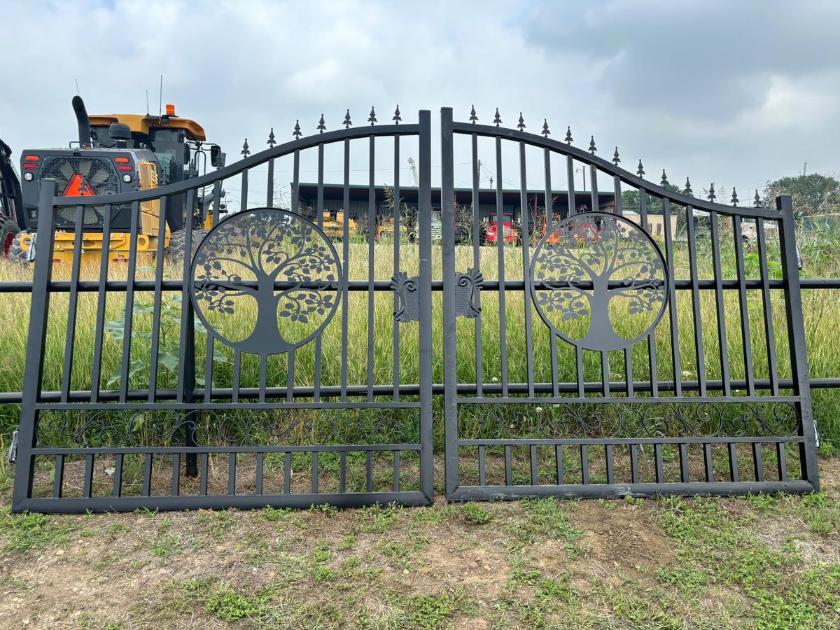 14' Wrought Iron Bi-Parting Gate