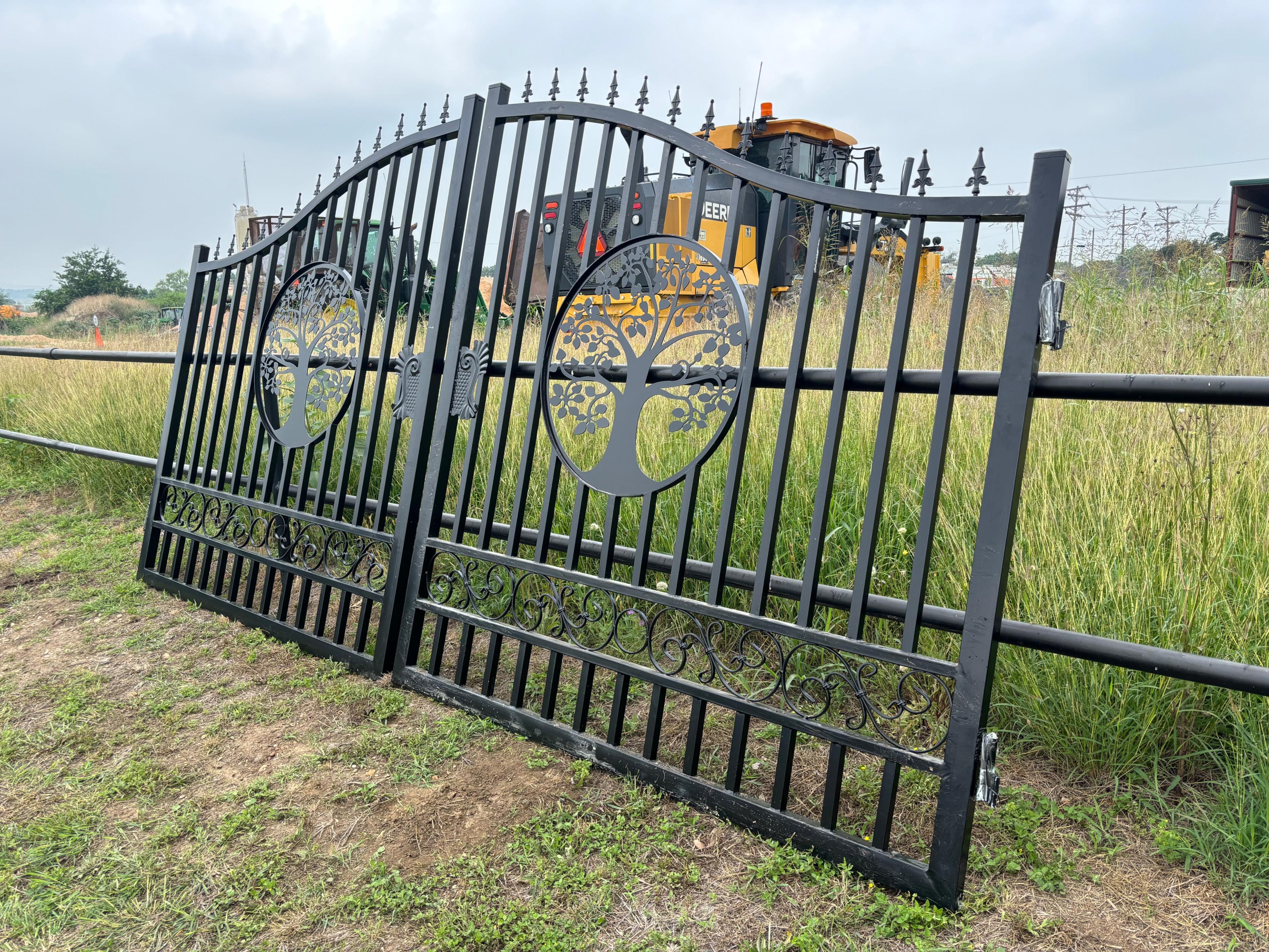 14' Wrought Iron Bi-Parting Gate