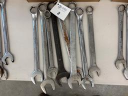 Box Lot - Misc Combination Wrenches (Various Sizes)