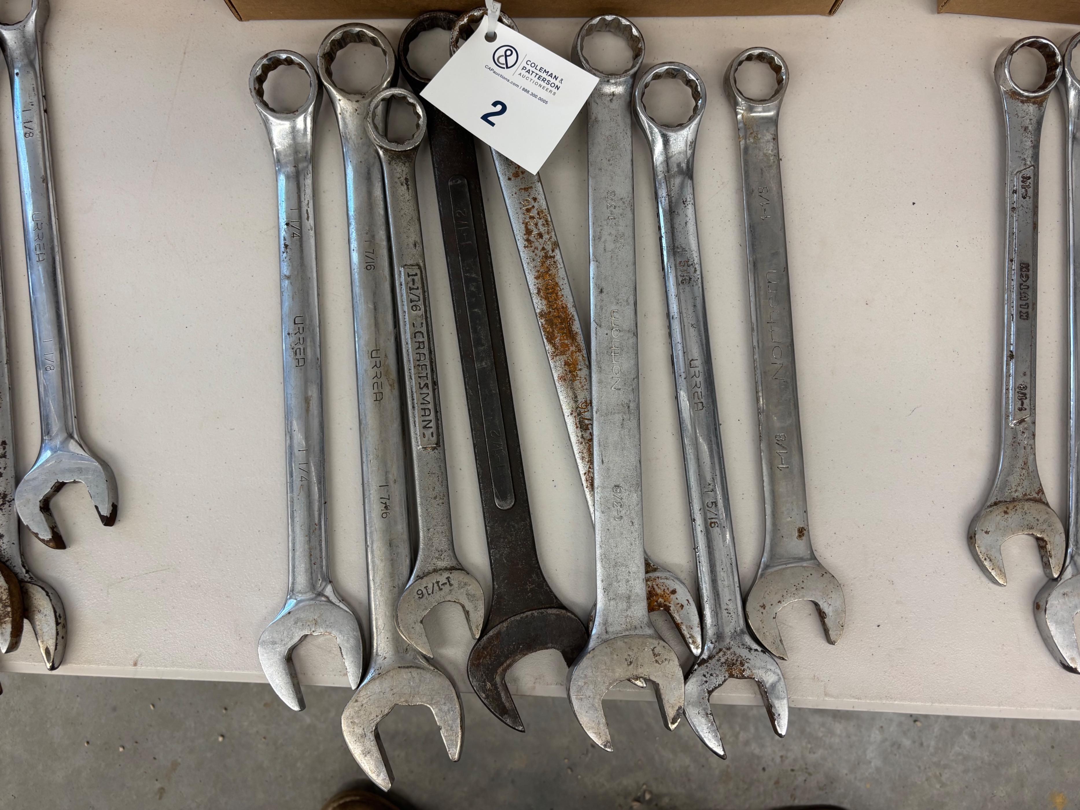 Box Lot - Misc Combination Wrenches (Various Sizes)
