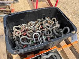 Tub of Various Size Shackles