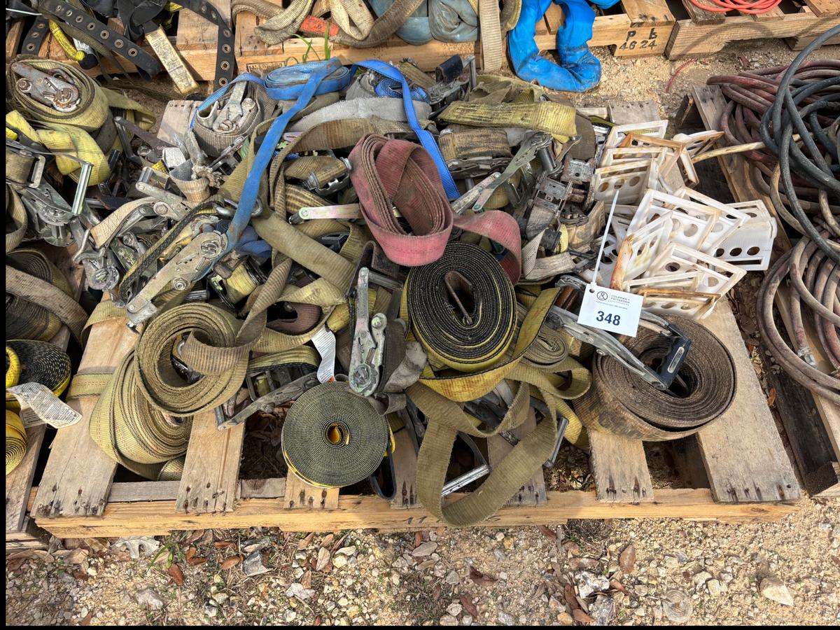 Pallet of Ratchet Straps & Binders