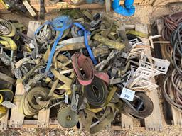Pallet of Ratchet Straps & Binders