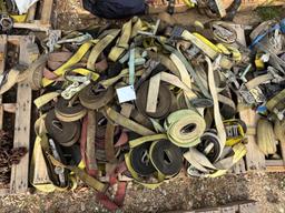 Pallet of Ratchet Straps & Binders