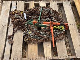 Pallet of Chains & Binders