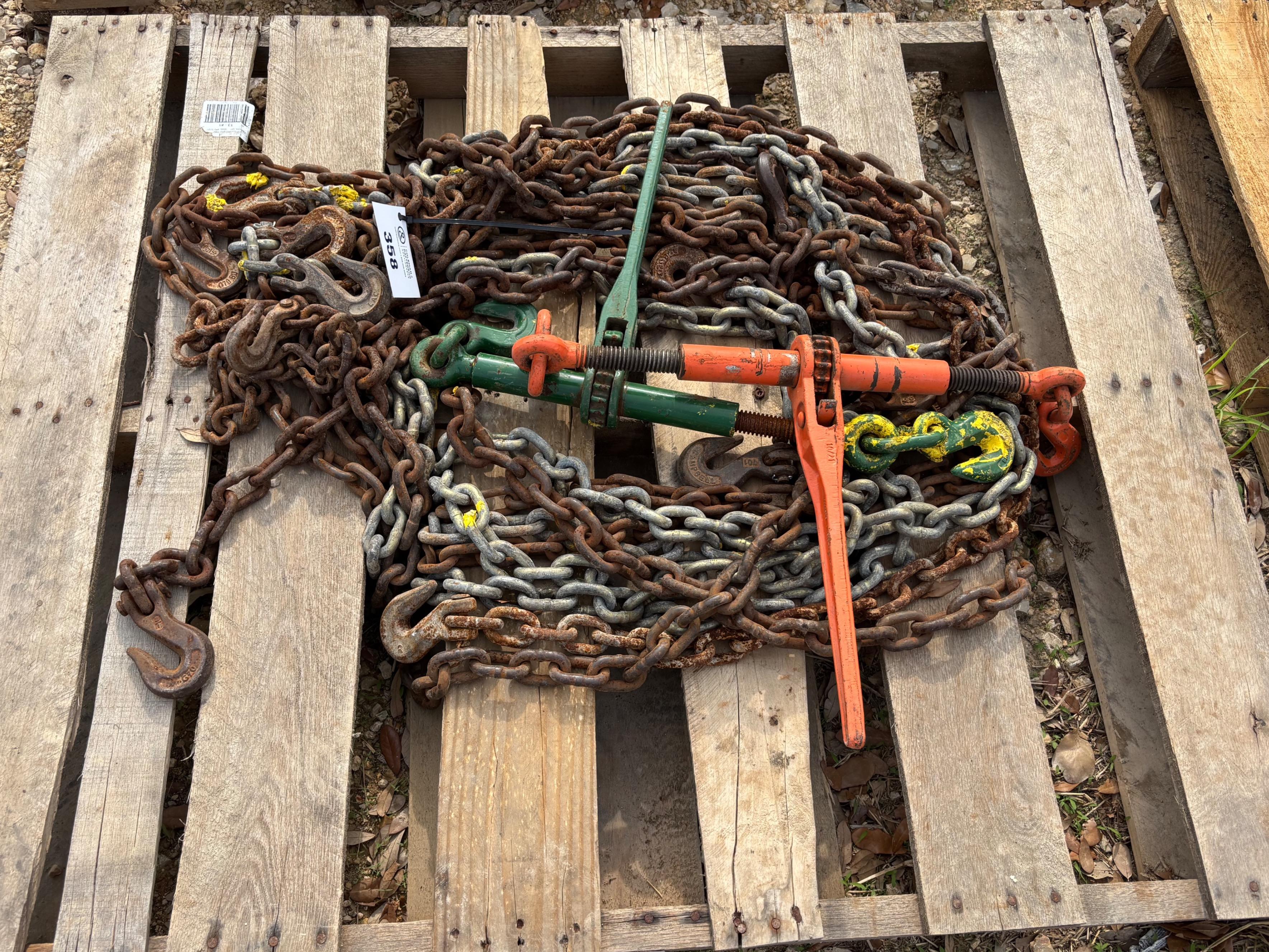 Pallet of Chains & Binders