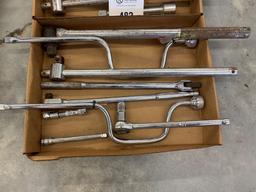 2 Box Lots - Ratchets, Breaker Bar, Extensions