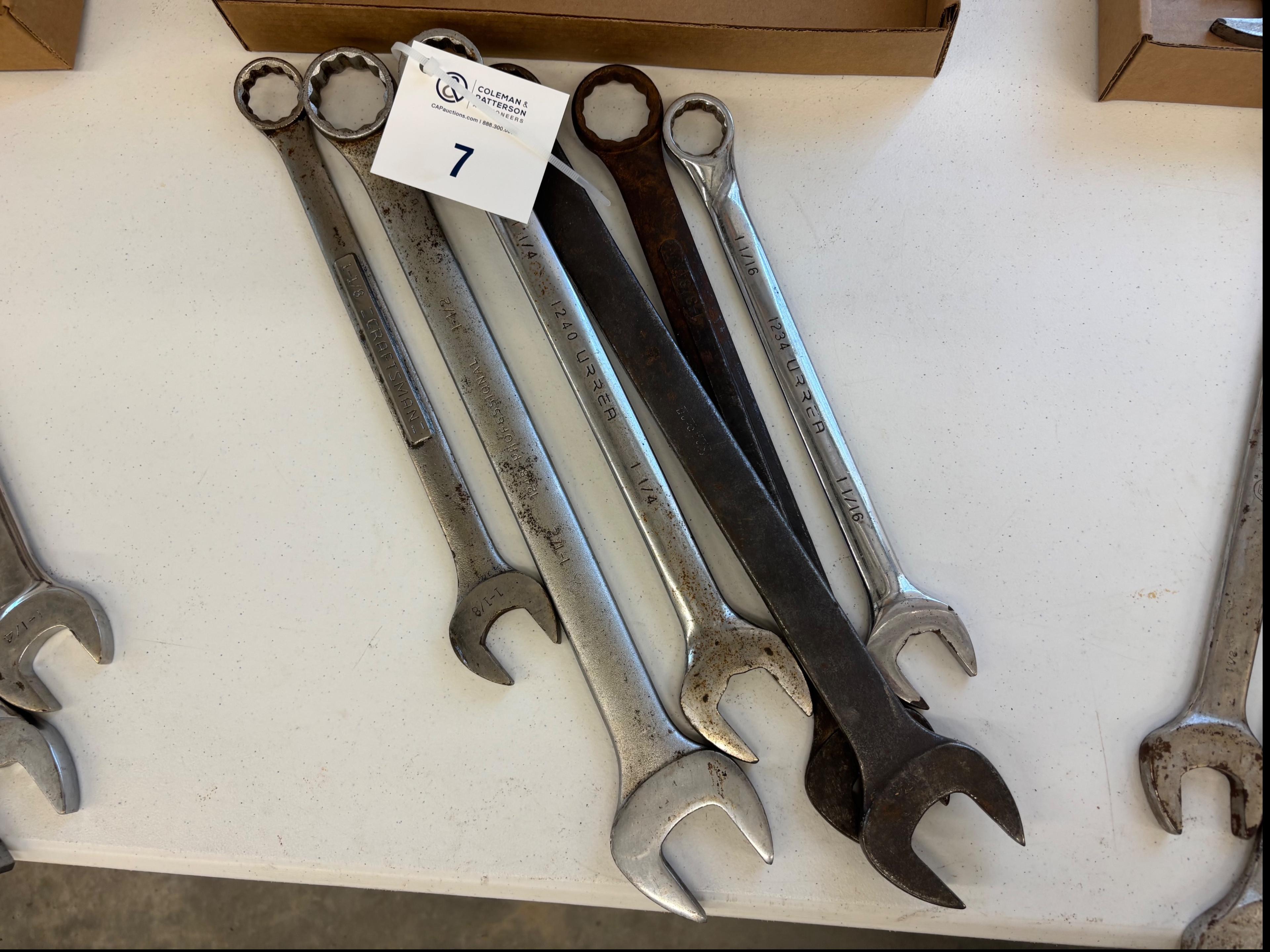 Box Lot - Misc Combination Wrenches (Various Sizes)