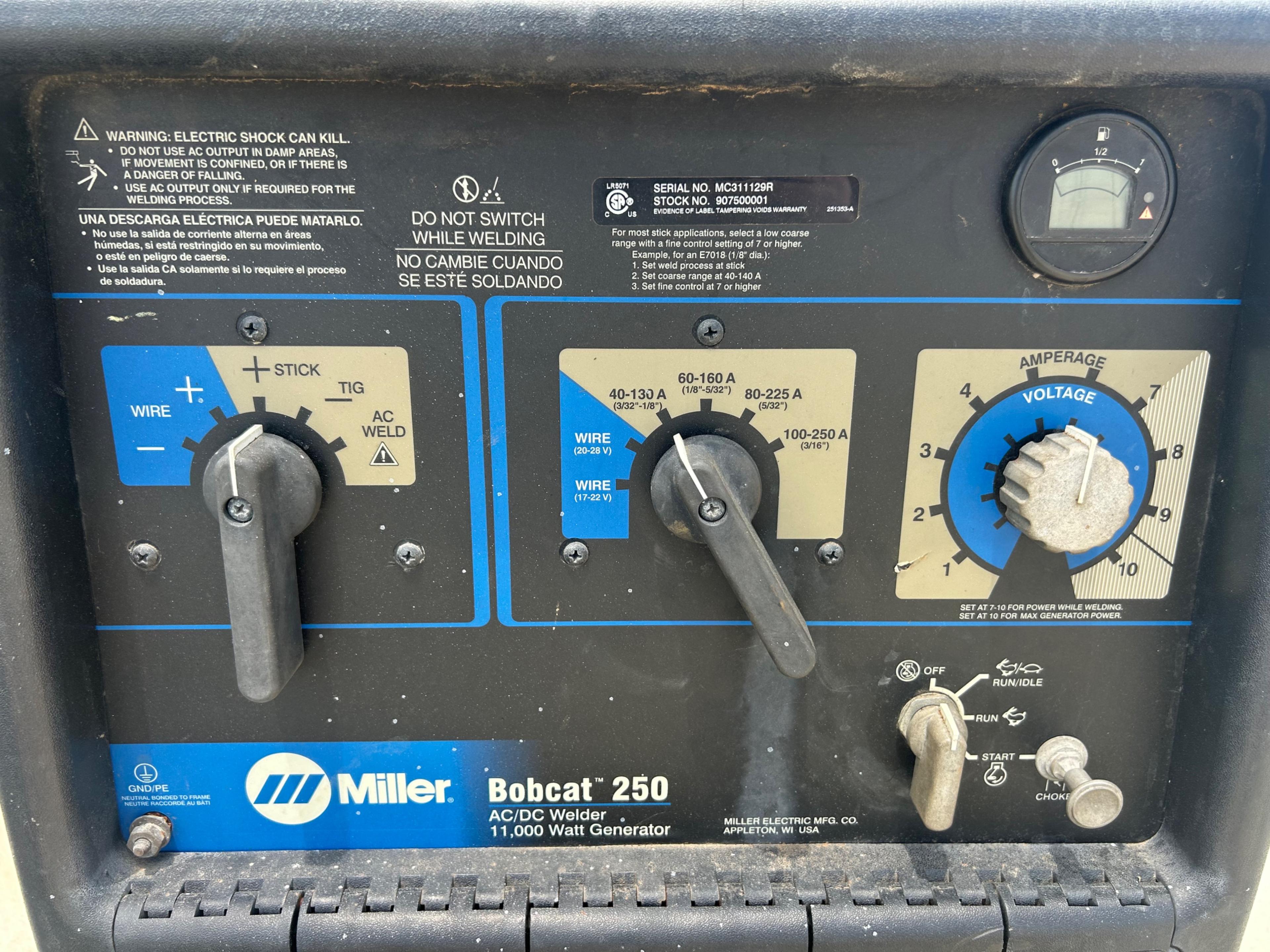 Milller Bobcat 250 AC/DC Wire Welder