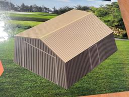 14'x20' Single Garage Metal Shed