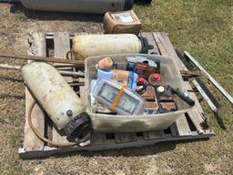 Pallet of Misc Tools & Valve