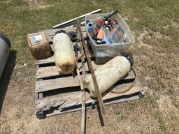 Pallet of Misc Tools & Valve