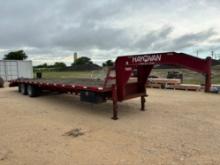 2008 HayVan 32ft Flatbed Gooseneck Trailer