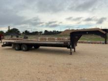 1996 PJ 32ft Flatbed Gooseneck Trailer