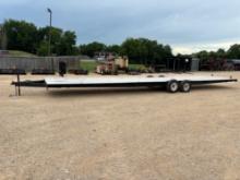 40ft HomeMade Bumper Pull Flatbed Trailer