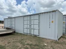 40' Shipping Container- 2 Side Doors / 1 End Door
