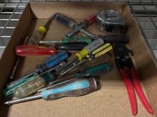 Box Lot of Assorted Hand Tools