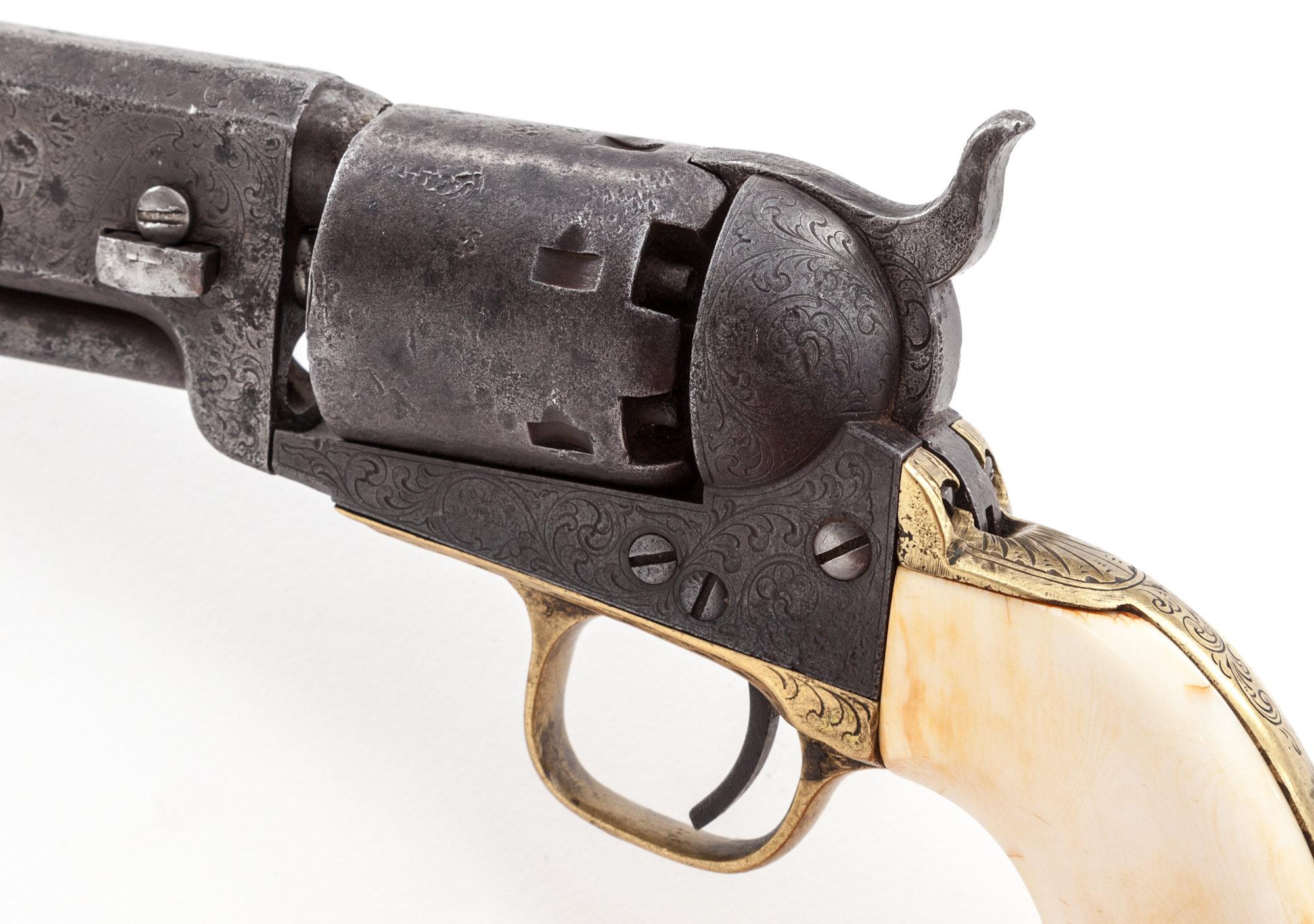 Factory Eng'd Colt M.1851 Navy Perc. Revolver