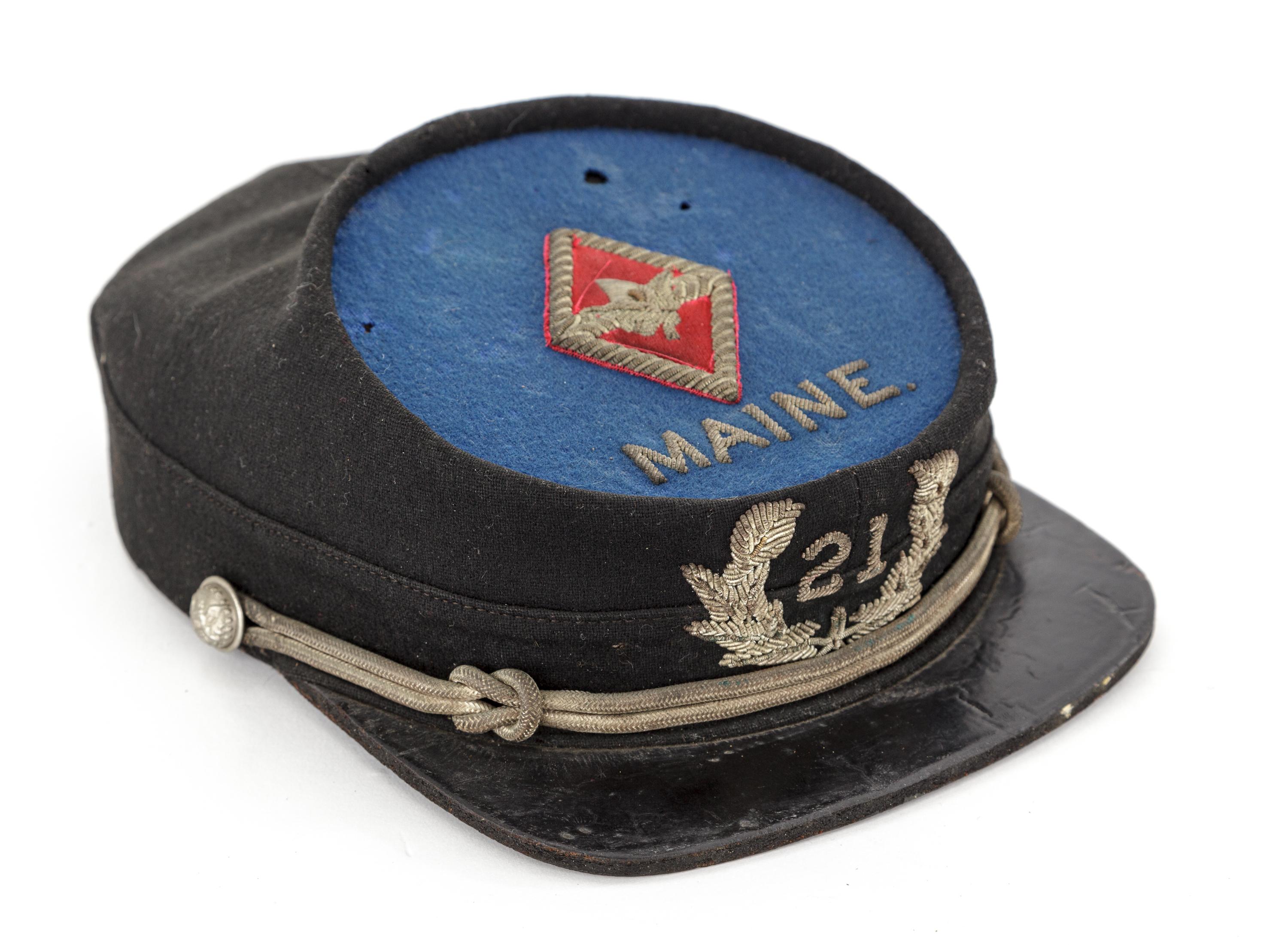 GAR Officer's Kepi for the 21st Maine Regt.