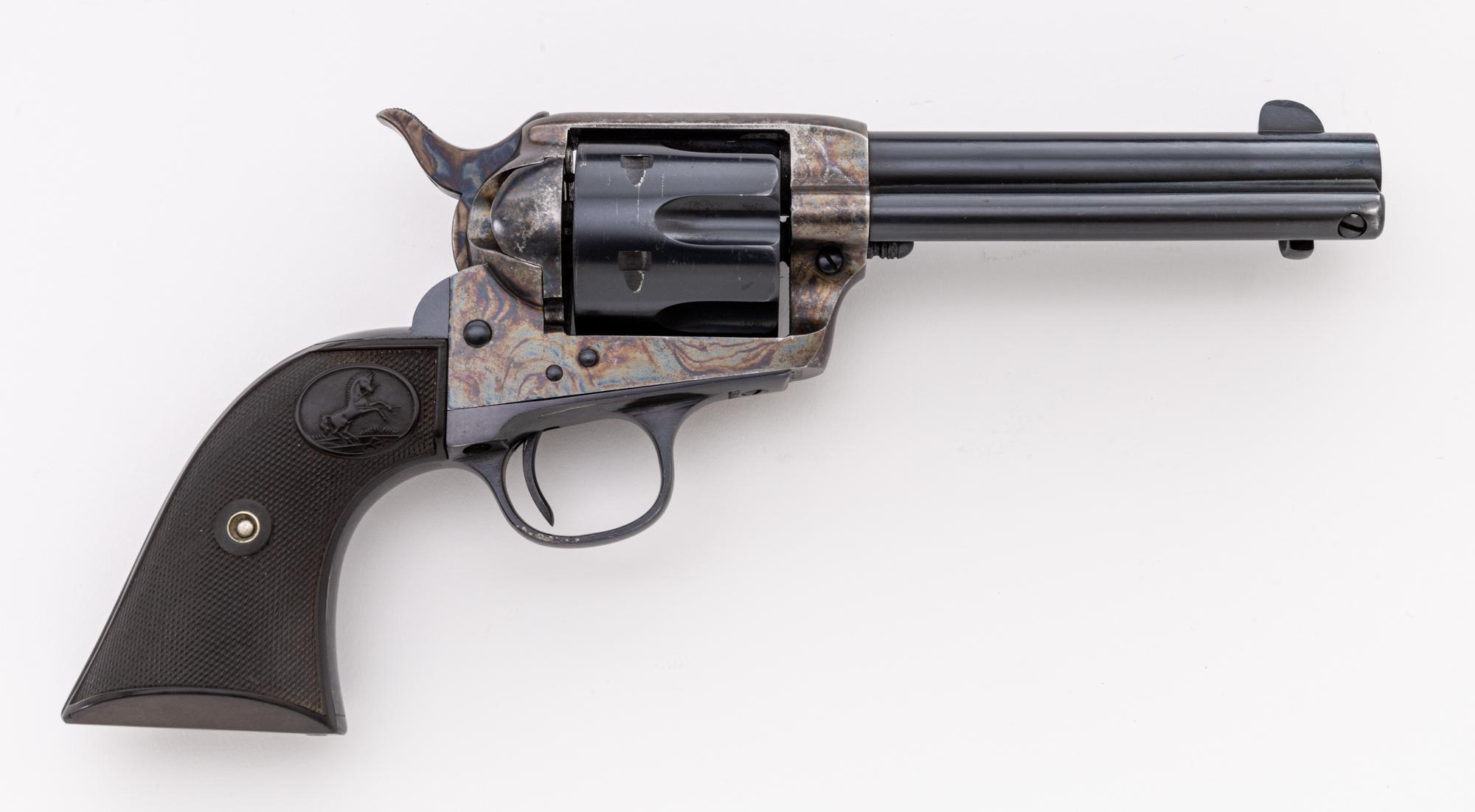 Colt Single Action Army Revolver, with Colt Factory Letter, #186202, .45 Colt CF cal., 4.75" round
